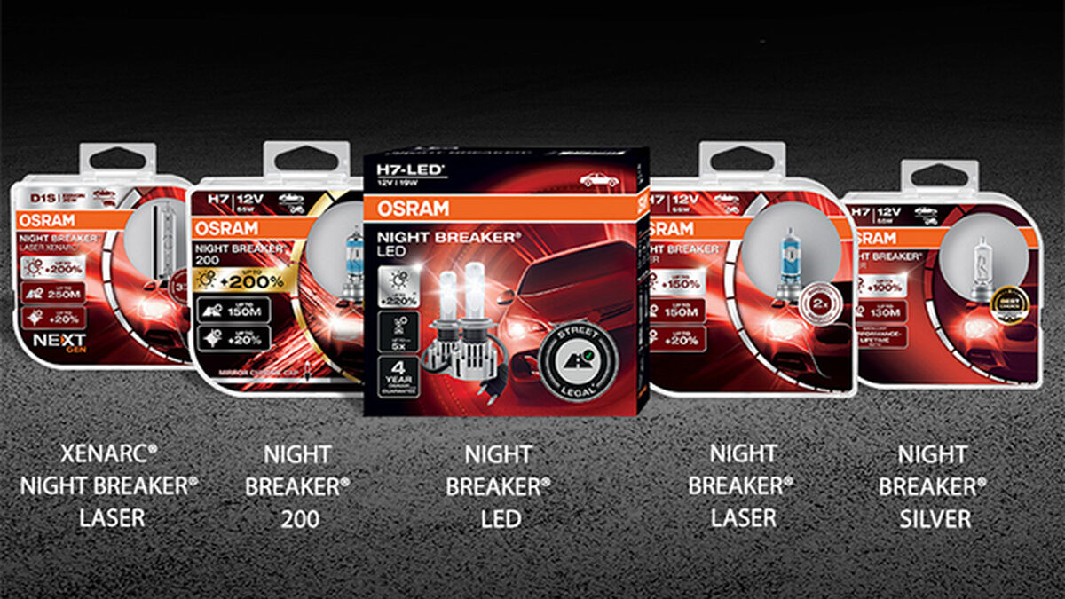 La innovadora familia OSRAM NIGHT BREAKER® LED disponible en
