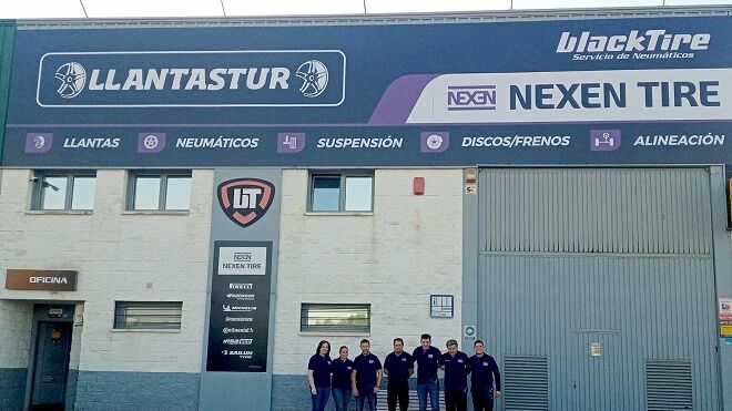 Blacktire y Nexen Tire presentan la nueva imagen del taller asturiano Llantastur