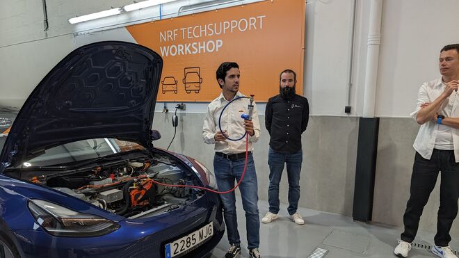 NRF guía al taller multimarca para que se implique más en la reparación del vehículo eléctrico