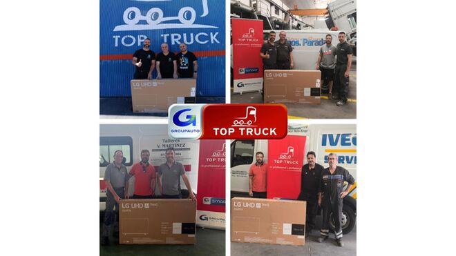 Top Truck premia a sus talleres por la compra de recambios con televisores 4K
